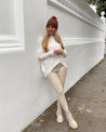 Cream High Neck Knitted Jumper | Hope Knitted Jumper / Ivory