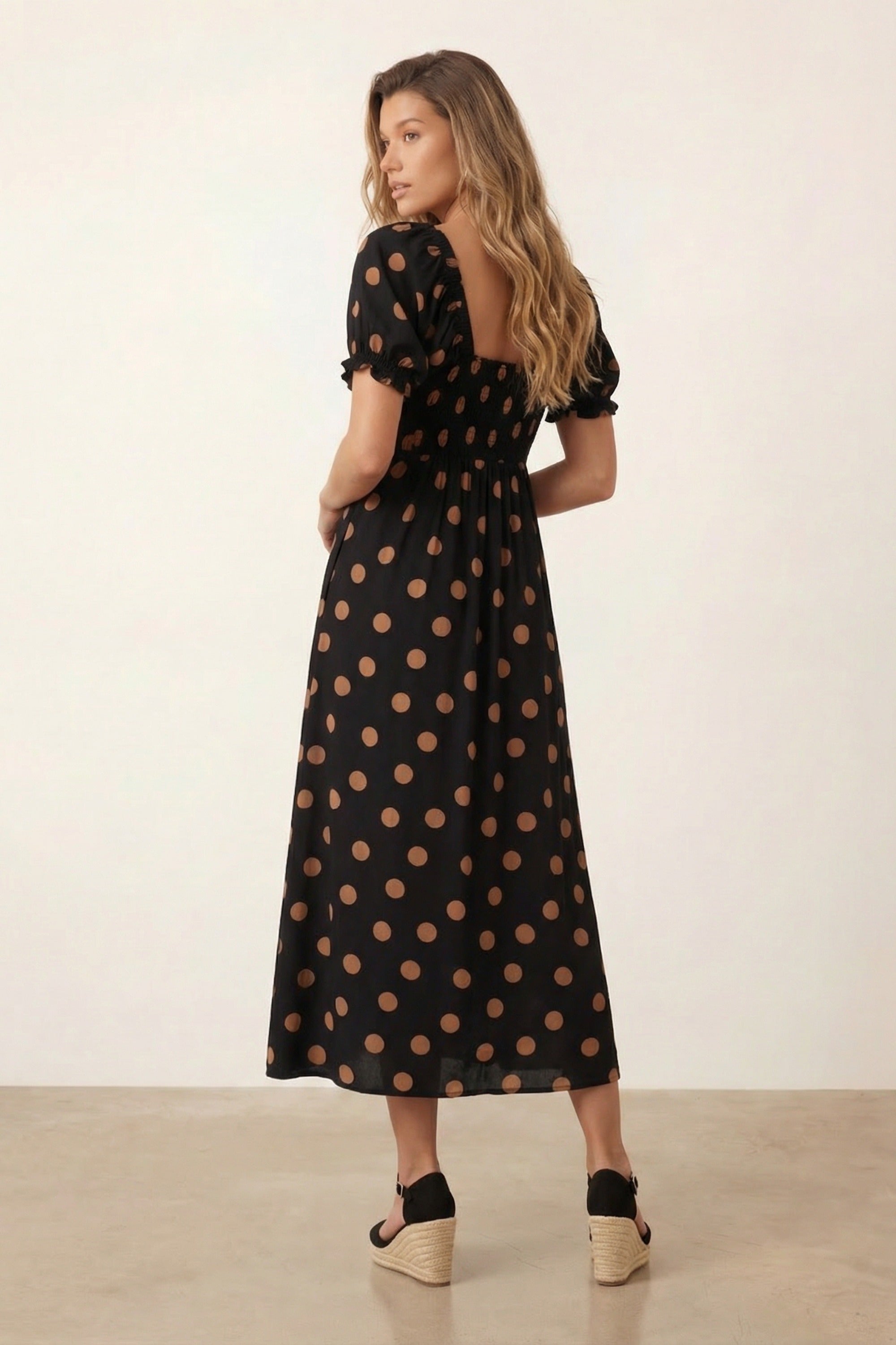 Tie Front Spot Dress