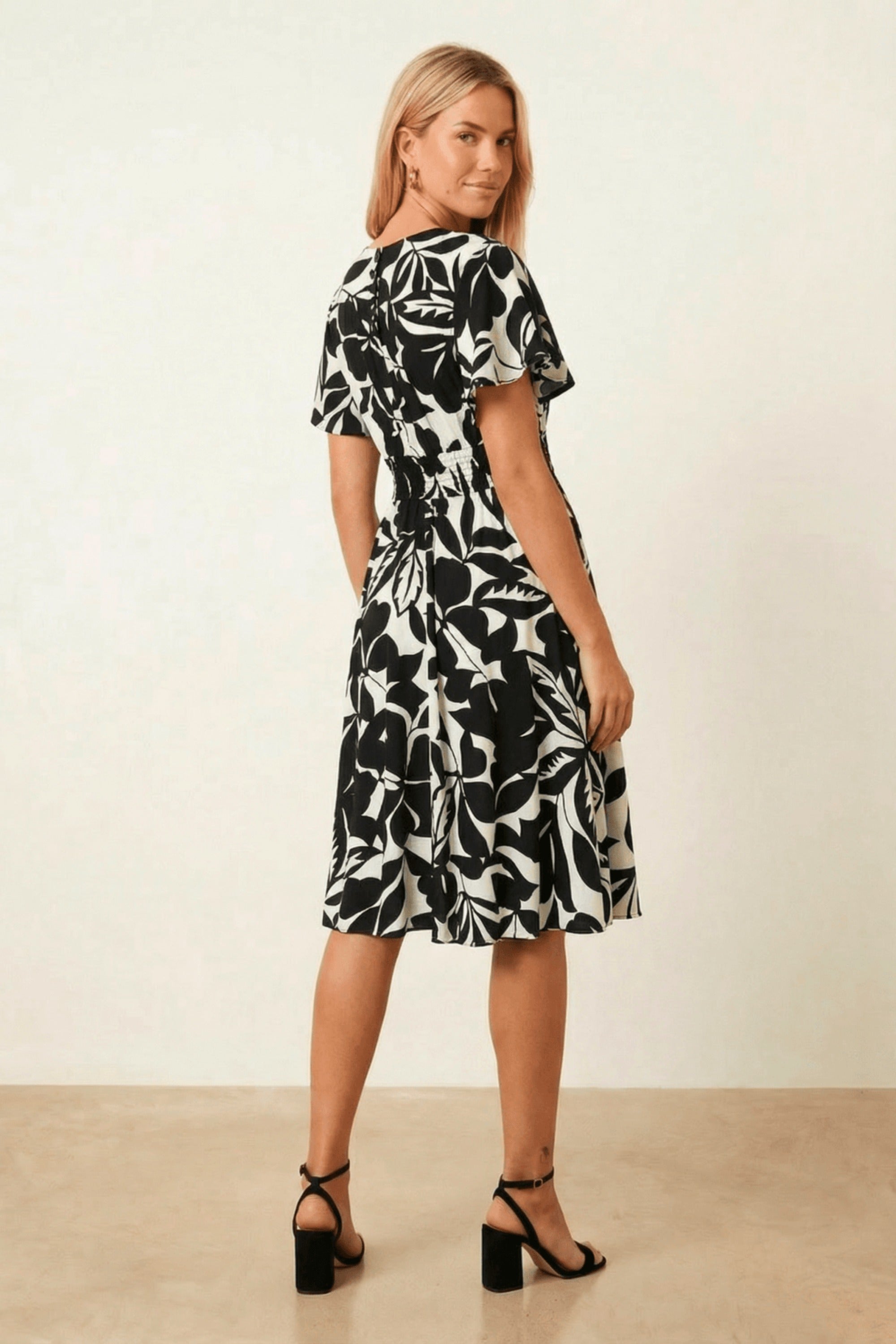 Mono Mini Floral Dress - Style Cheat