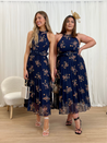 Navy Floral Maxi Dress