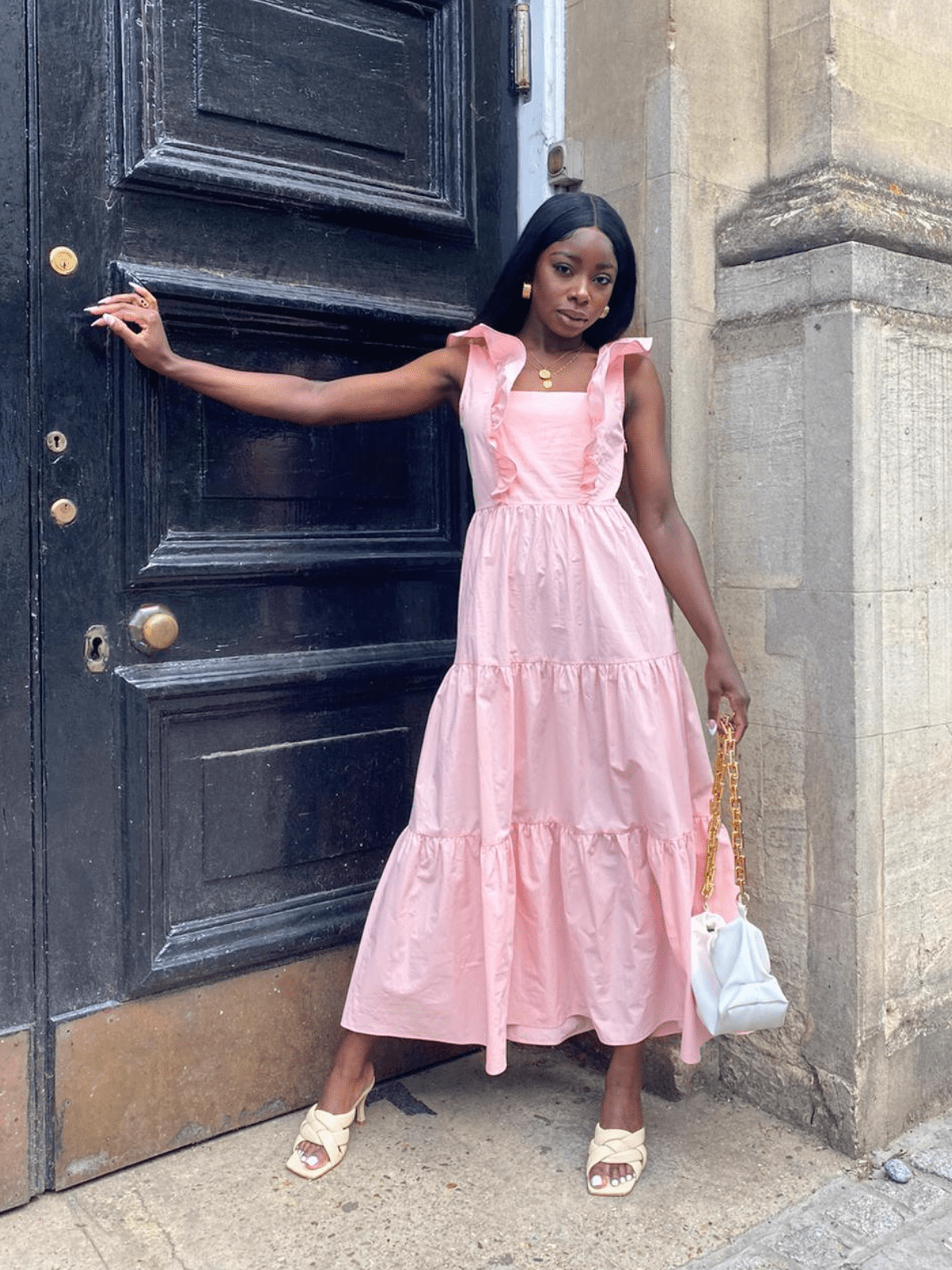 Pink Ruffle Dress