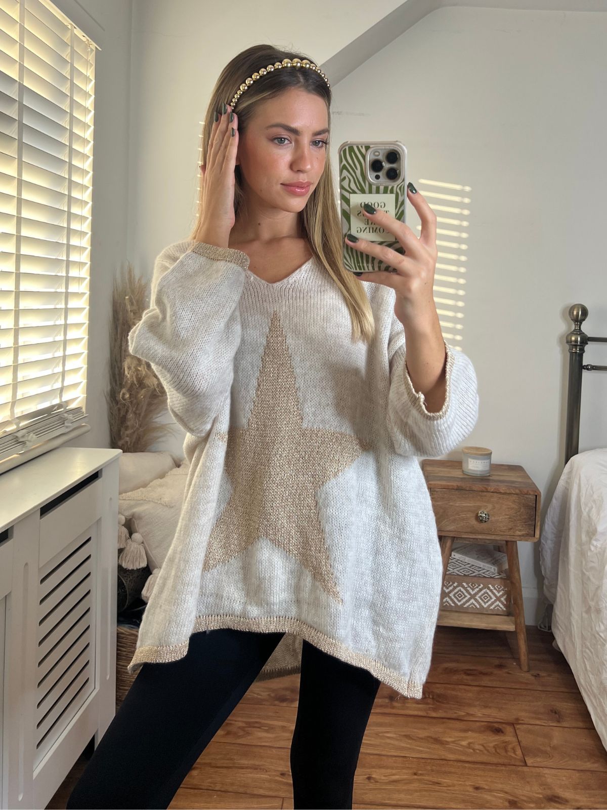 Celeste Star Jumper / Beige