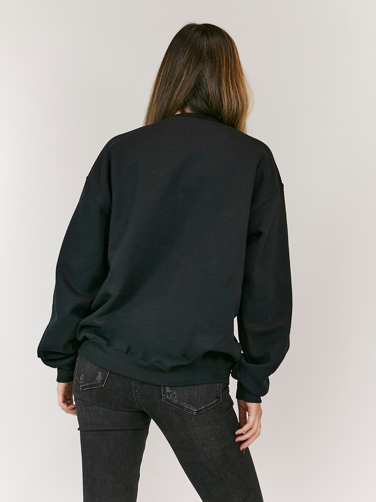 Kai Personalised Round Neck Star Sweater / Black