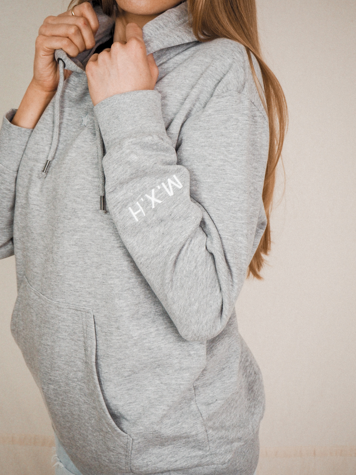 Personalised Grey Hoodie | Kris Personalised Grey Star Hoodie