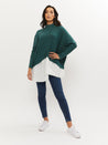 Green Jumper with Shirt Underneath