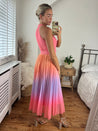 Pastel Rainbow Maxi Dress