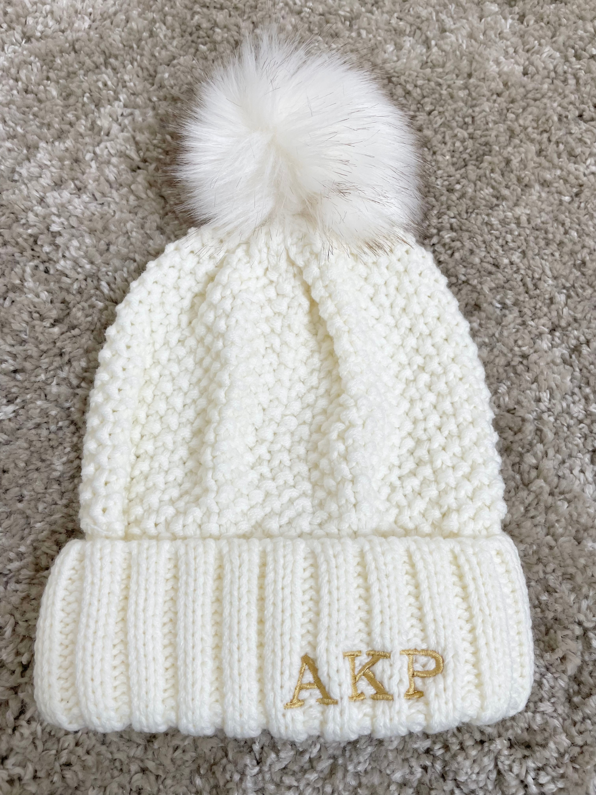 Ugg beanie hat with 2025 pom pom