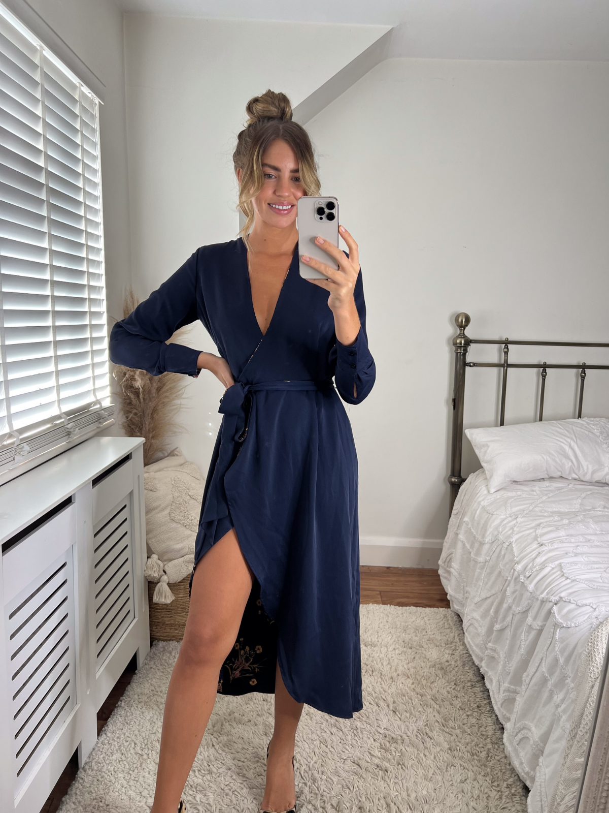 Wrap over 2024 dress wedding guest