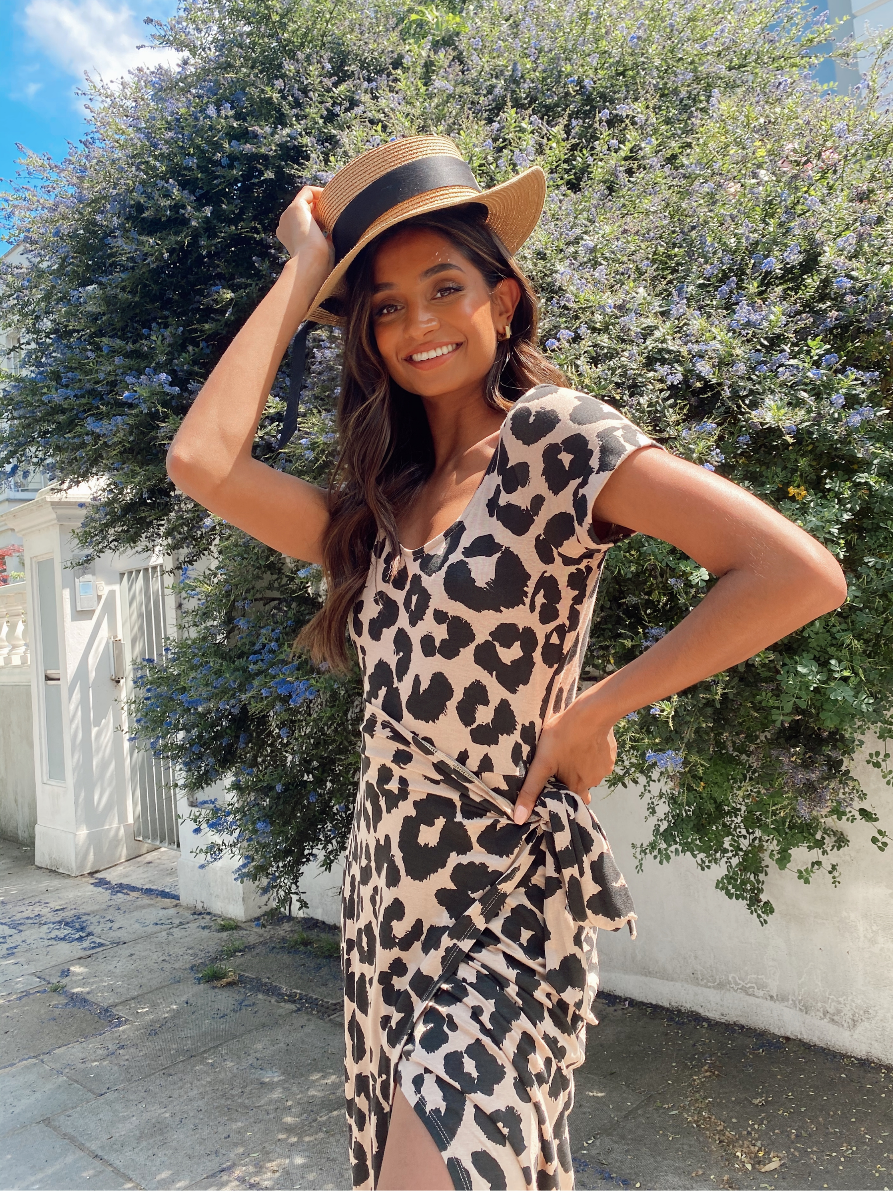 Animal Print Midi Wrap Dress Midi Wrap Dress Style Cheat