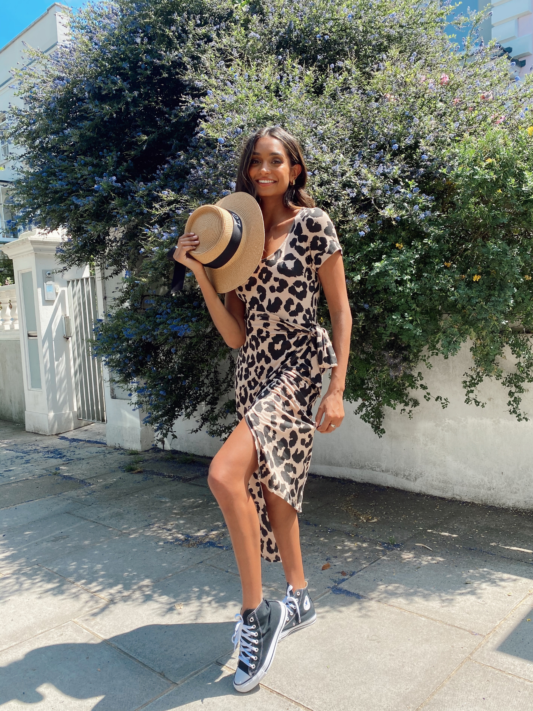 Animal Print Midi Wrap Dress | Midi Wrap Dress - Style Cheat