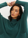 Green Jumper with Shirt Underneath