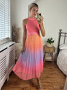 Pastel Rainbow Maxi Dress