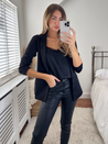 Black Satin Blazer