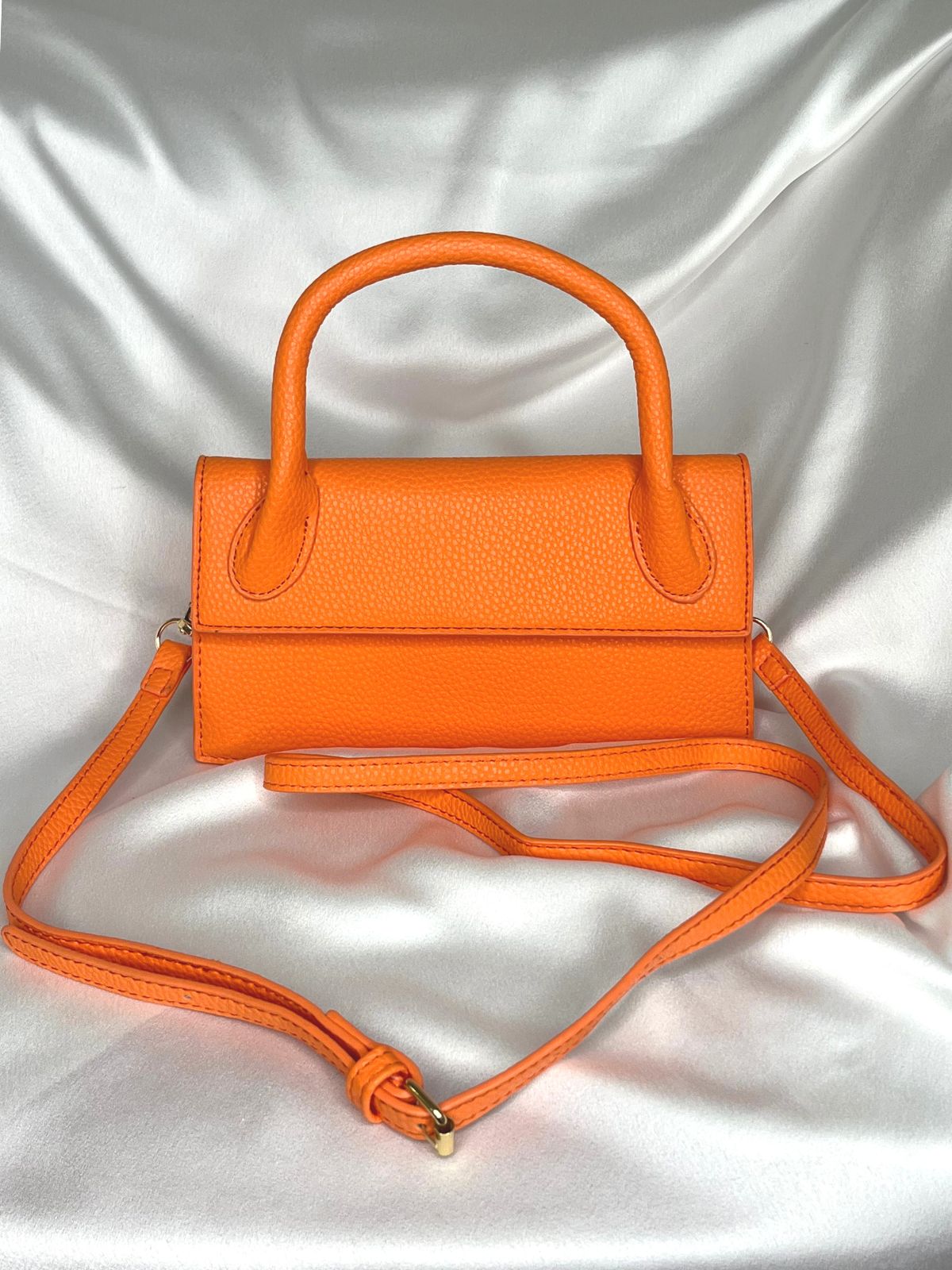 Cross Body Small Handle Bag / Orange
