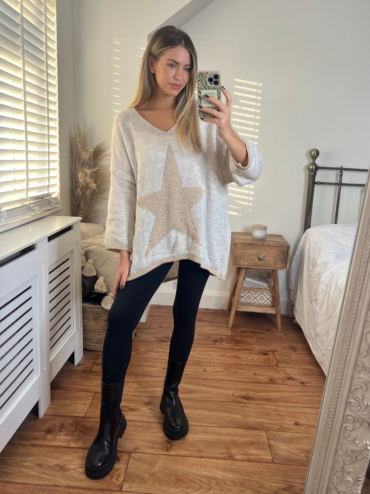 Celeste Star Jumper / Beige