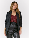 Black Satin Blazer