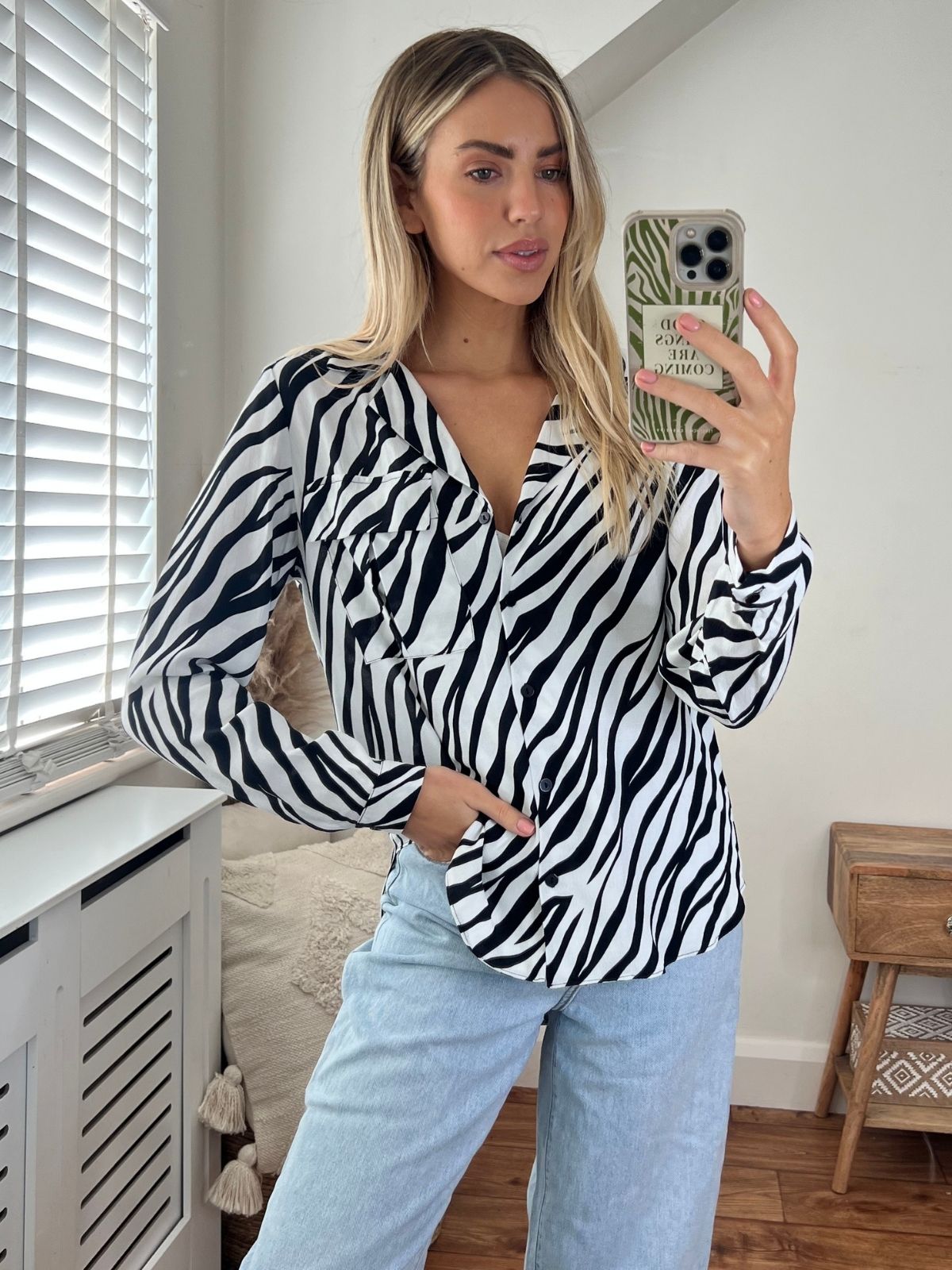 Lulu Shirt / Zebra Print