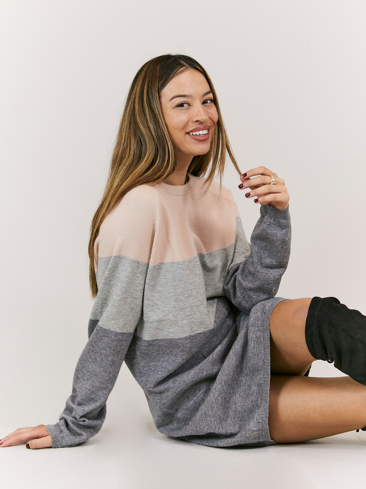 Colour block jumper 2024 dress