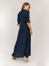 Navy Belted Shirt Dress | Daphne Dress