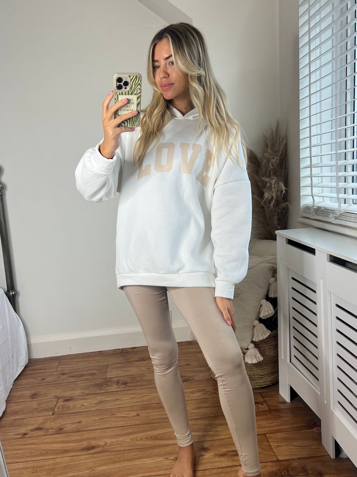 LOVE Hoodie & Leggings Lounge Set / Stone