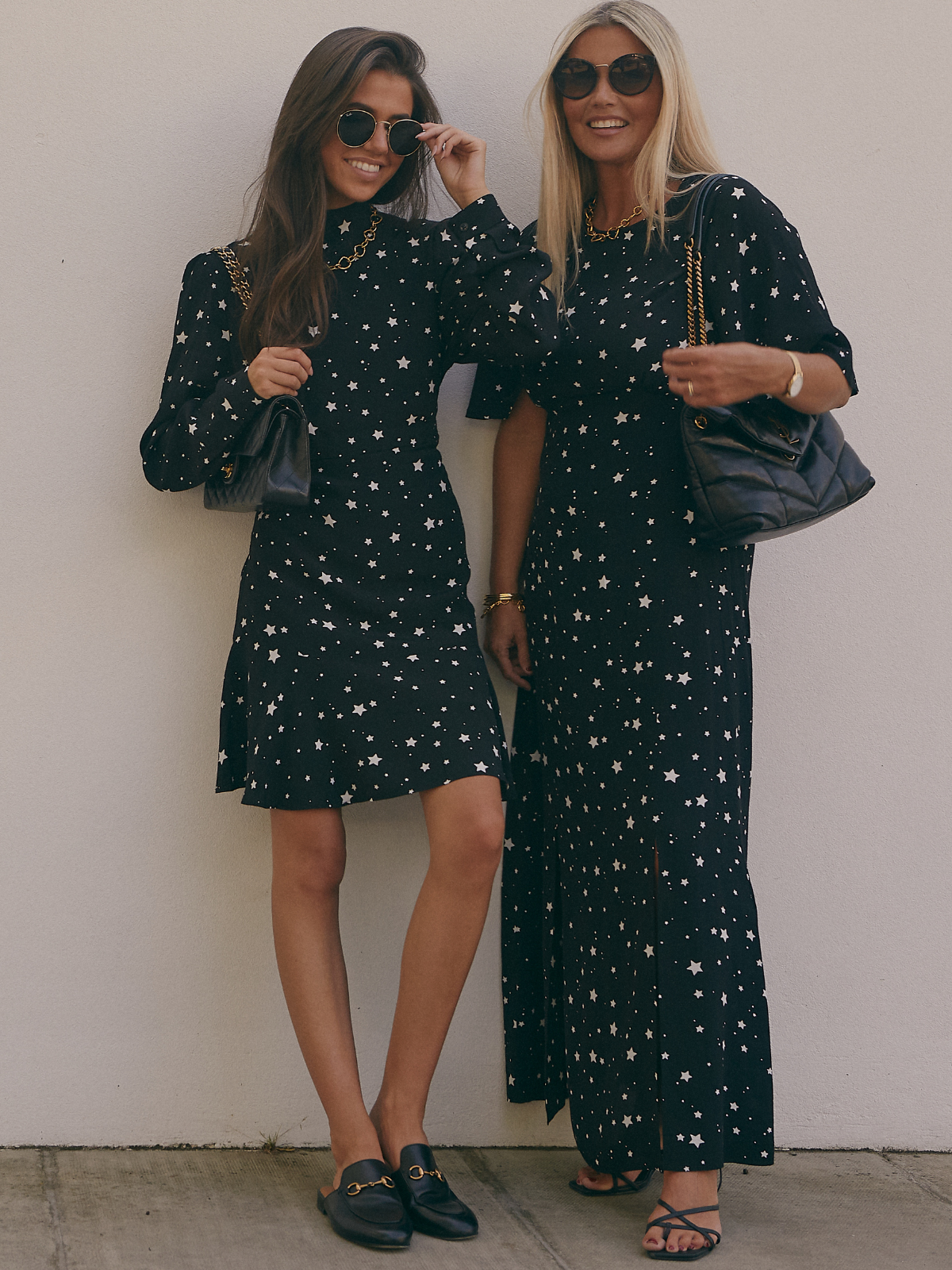 Carrie Black And White Star Print Dress