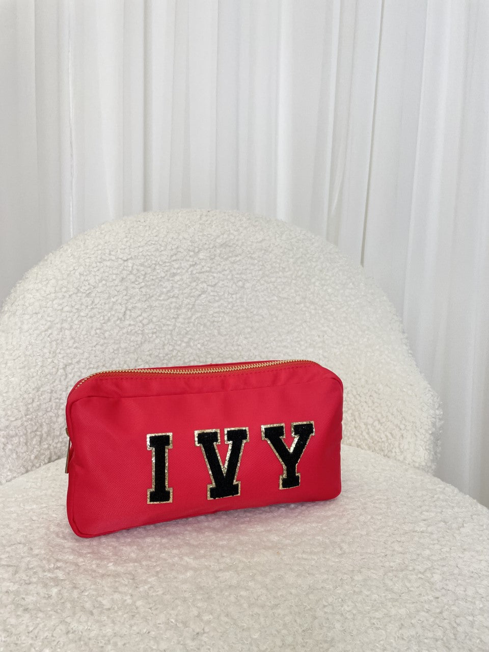 Personalised Pouch in Red