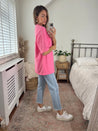 Pink Love Oversized T-shirt and Shorts Co Ord