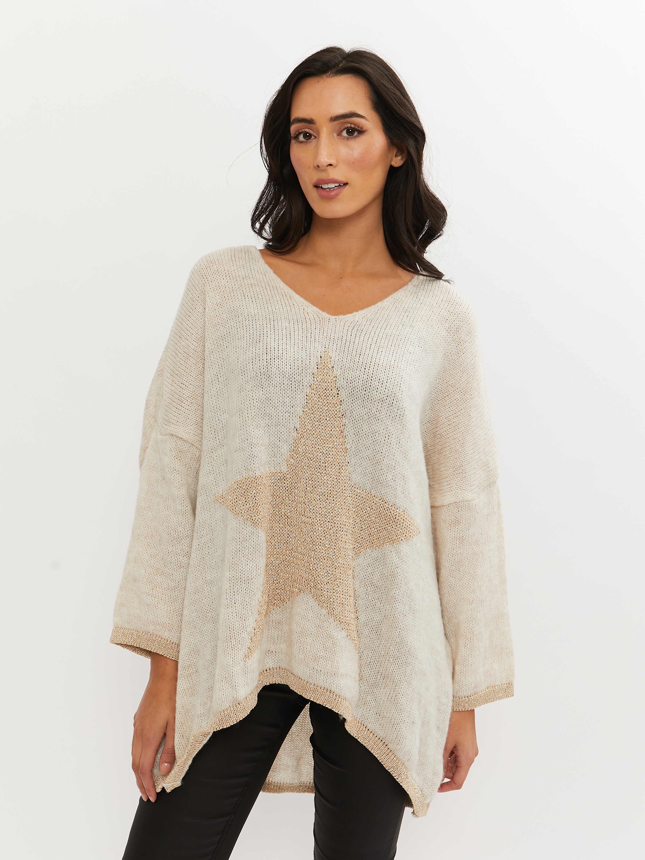 Cream Star Jumper