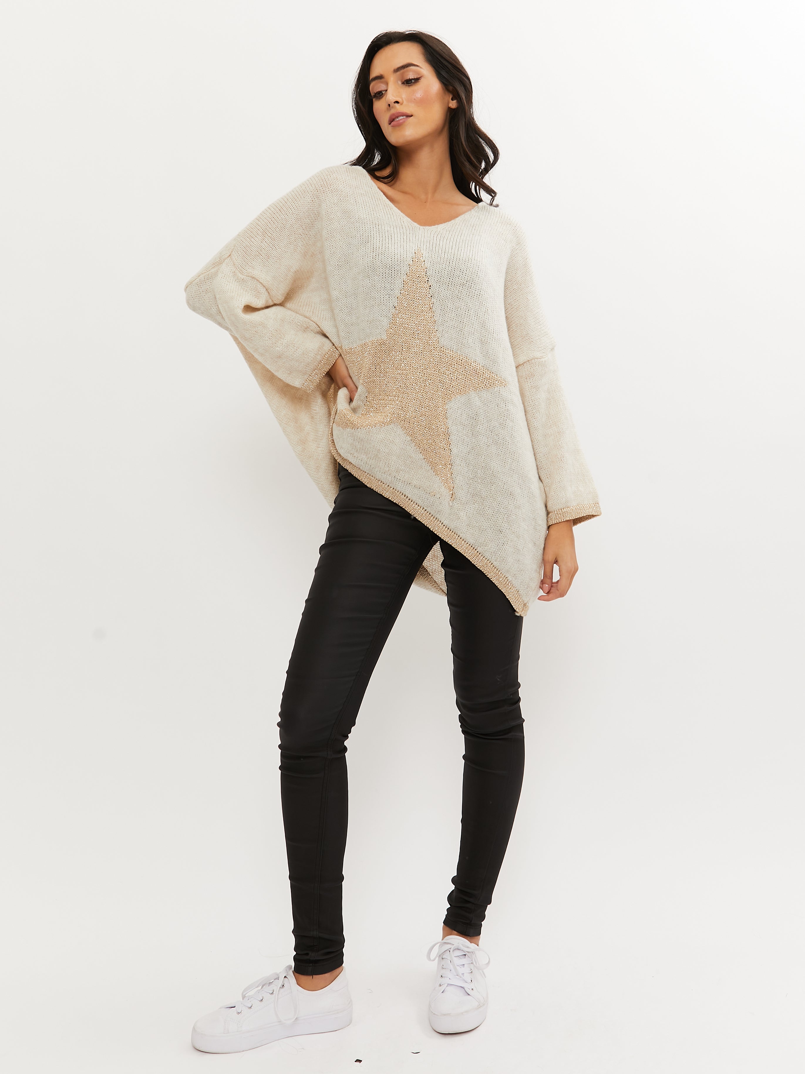 Cream Star Jumper