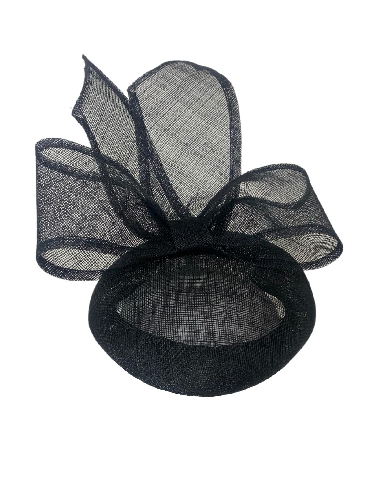 Cheltenham Button Bow Hat / Black