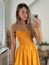 Orange Bandeau Dress