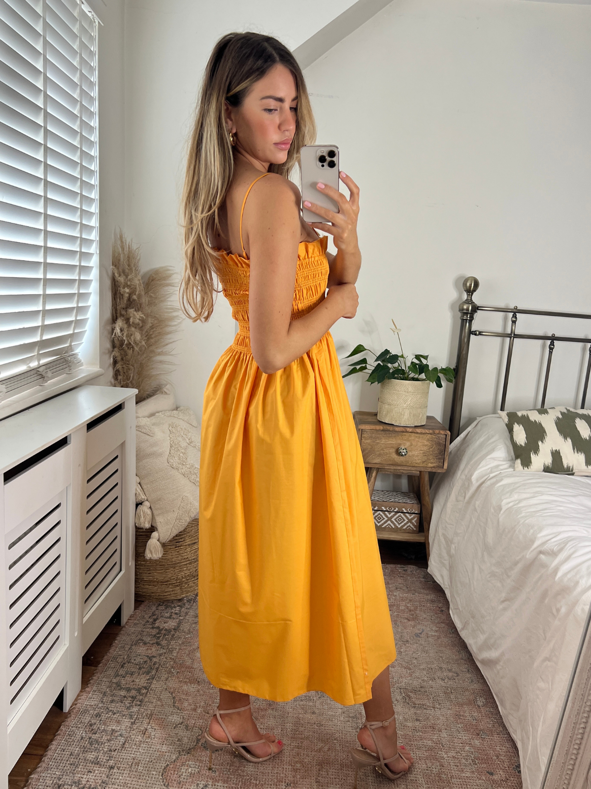 Mustard clearance bandeau dress