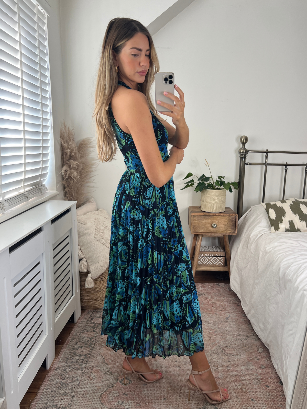 Maxi dress hotsell butterfly print