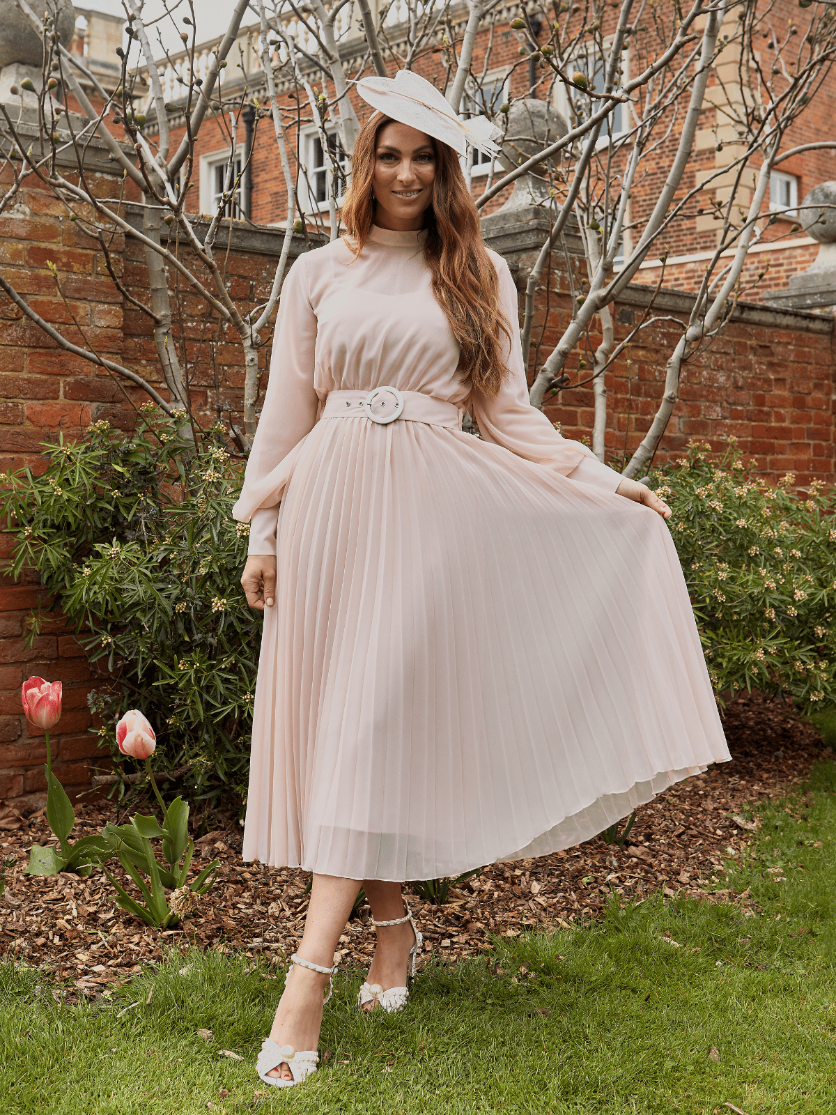 Blush Pink High Neck Dress Style Cheat Blush Pink High Neck Dress Style Cheat